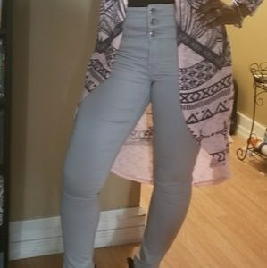 High waist skinny pants